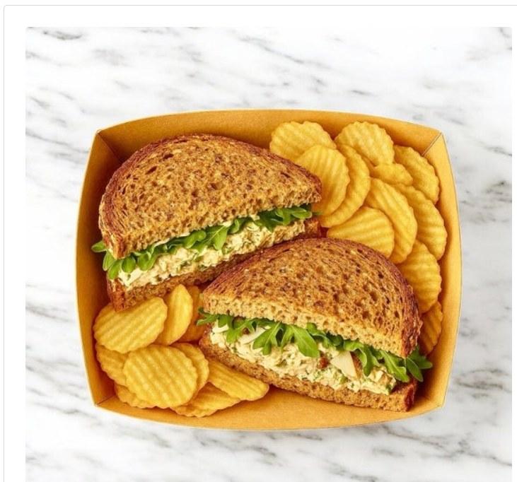 Herb Chicken Salad & Arugula Sandwich Lunch